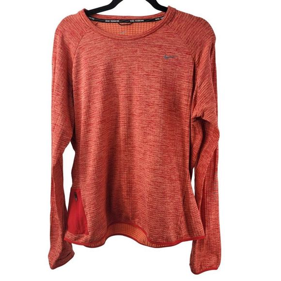 Nike Red Long Sleeve Women's Tee - Picture 5 of 11